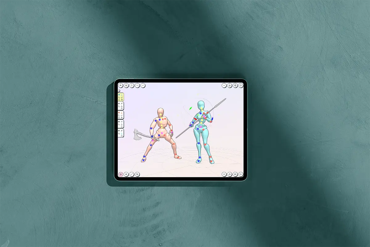Just Sketch Me 3D character posing interface